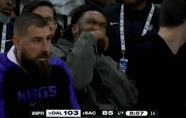 金年会金字招牌诚信至上要放假了😅国王附加赛落后18分 伤缺的蒙克在替补席乐疯了